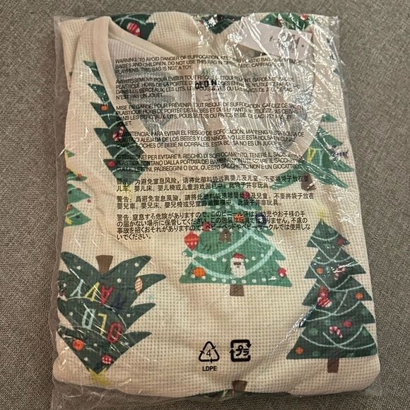 Printed Thermal-Knit Long-Sleeve Top- TALL - Picture 2 of 5